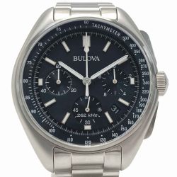 ☆☆ BULOVA ブローバ ルナ パイロット クロノグラフ 96B258 クォーツ メンズ 腕時計 箱有 ムーンウォッチ Aランク