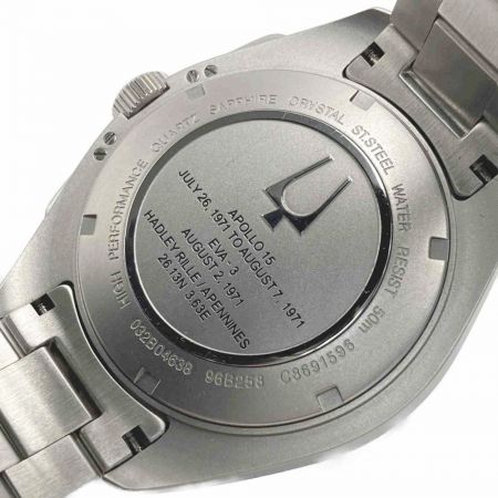  BULOVA ブローバ ルナ パイロット クロノグラフ 96B258 クォーツ メンズ 腕時計 箱有 ムーンウォッチ