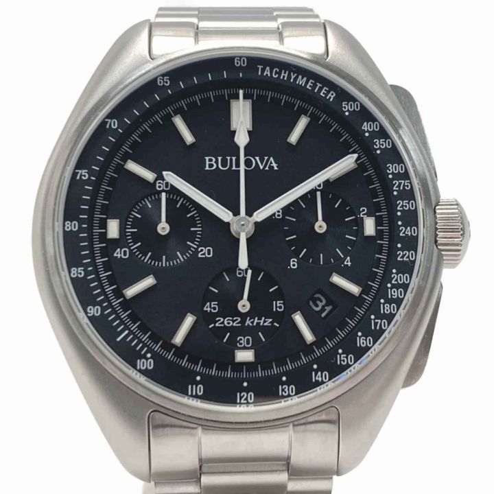 BULOVA ブローバ ルナ パイロット クロノグラフ 96B258 クォーツ メンズ 腕時計 箱有 ムーンウォッチ｜中古｜なんでもリサイクルビッグバン