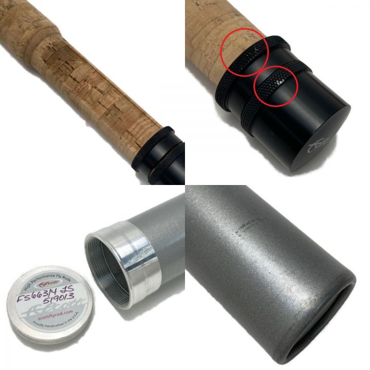 スコット SCOTT フライロッド用アルミケース4本 スコット SCOTT フライ