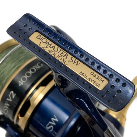  SHIMANO シマノ 14 バイオマスター SW V2 4000XG 夢屋リールスタンド付き スピニングリール 03304
