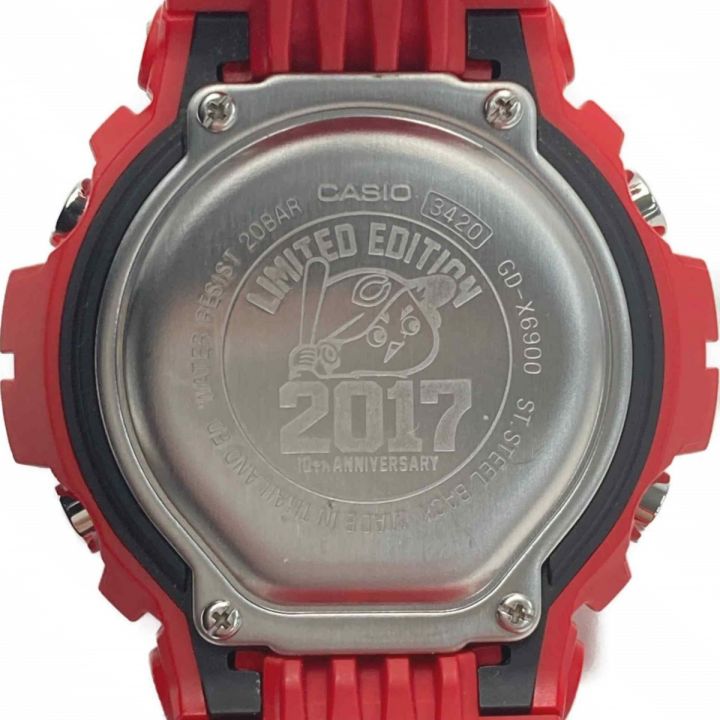 CASIO カシオ G-SHOCK 広島カープ 2017年 GD-X6900CARP17-4JR レッド 限定品 クォーツ メンズ  腕時計｜中古｜なんでもリサイクルビッグバン