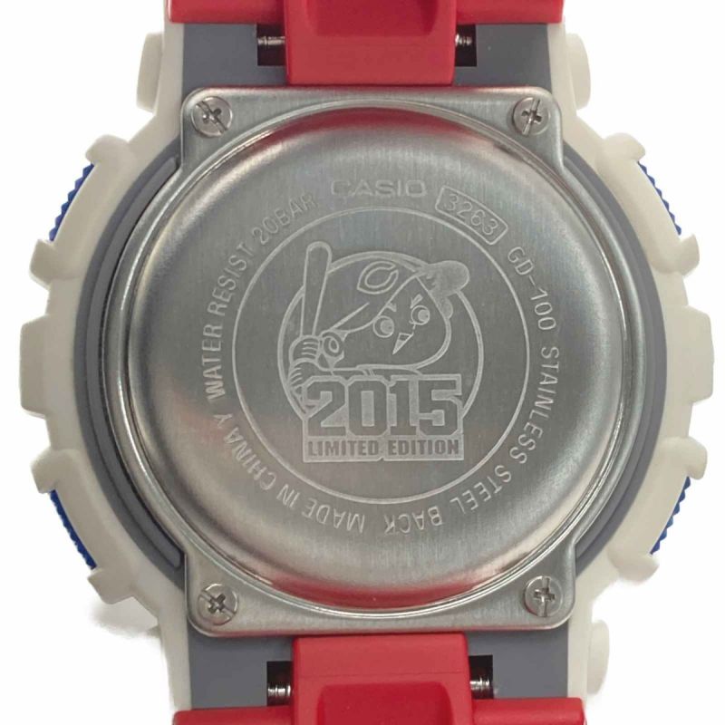 中古】 CASIO カシオ G-SHOCK 広島カープ 2015年 GD-100 2015年 広島