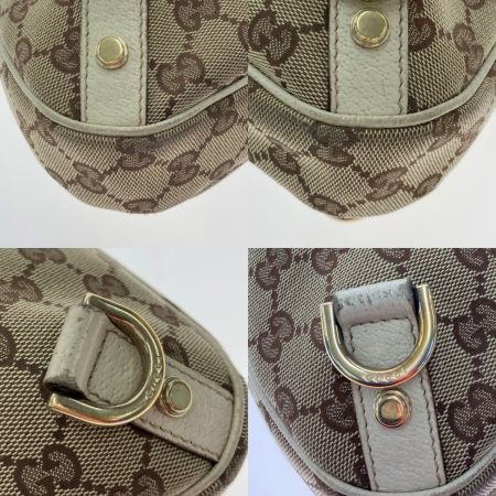  GUCCI グッチ GGキャンバス ワンショルダーバッグ 130738 ベージュ アビー キャンバス×レザー