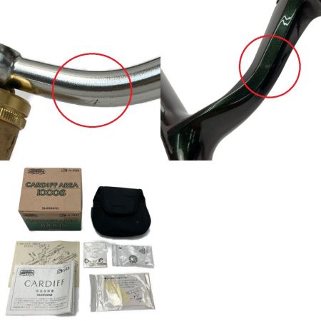  SHIMANO シマノ カーディフ AREA 1000S 箱・リールスタンド付き スピニングリール 02320