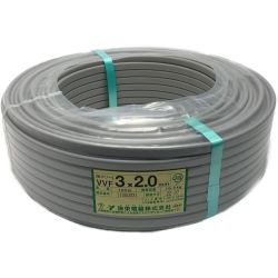 ☆☆ 弥栄電線株式会社 《 鉛フリー VVFケーブル 平形 》100m巻 / 灰色 / VVF3×2.0 / 11080031 Sランク