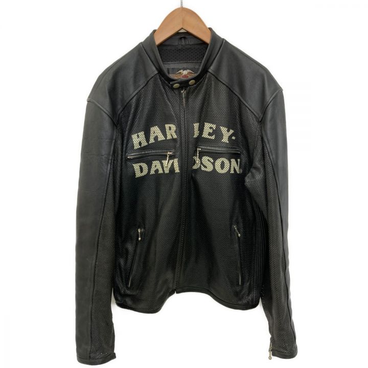 HARLEY-DAVIDSON ハーレーダビッドソン ライダースジャケット 牛革 XL メンズ 40481 ブラック｜中古｜なんでもリサイクルビッグバン