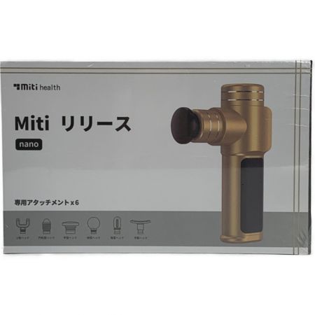  miti health 三友商事《 Miti リリース nano 》マッサージガン / シャンパンゴールド / SW-M100