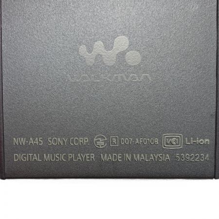  SONY ソニー 《 ウォークマン Aシリーズ 》アグレイッシュブラック / 2017年製 / 16GB / NW-A45