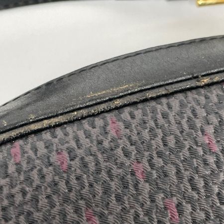  Yves Saint Laurent イブサンローラン ショルダーバッグ 三角ロゴプレート グレーマルチxブラック ヴィンテージ