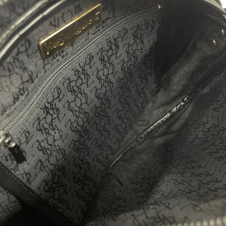  Yves Saint Laurent イブサンローラン ショルダーバッグ 三角ロゴプレート グレーマルチxブラック ヴィンテージ