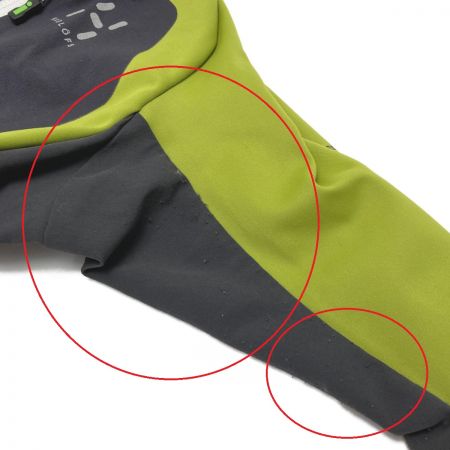  HAGLOFS ホグロフス ジャケット サイズ XS レディース 黄緑×グレー