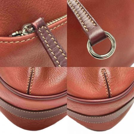  Somes Saddle ソメスサドル ショルダーバッグ レッドxボルドー 牛革 レザー