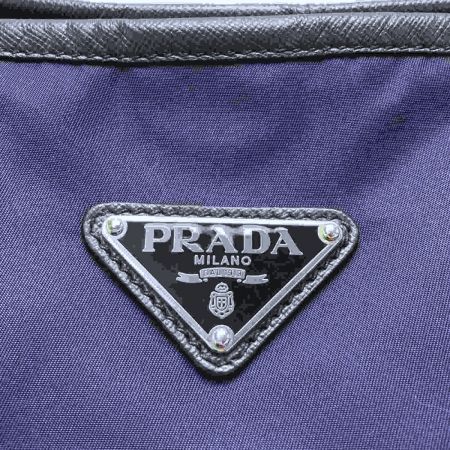  PRADA プラダ ナイロン 2WAY トートバッグ 1BG401 ネイビー 布袋・ギャランティカード有