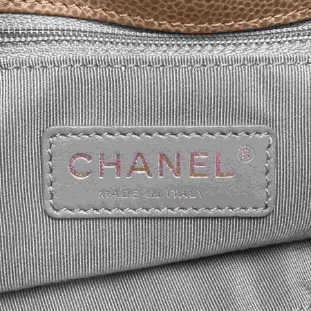  CHANEL シャネル ココマーク マトラッセ ワンショルダーバッグ ブラウン キャビアスキン チェーン