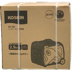 ☆☆ 工進 KOSHIN《 インバーター発電機 》 GV-29i Sランク