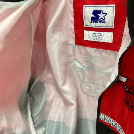  STARTER ナイロン ジャケット シカゴブルズ サイズ不明 メンズ レッド×ブラック