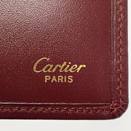 Cartier カルティエ マスト ボルドー 長財布 札入れ レディース レザー ゴールド金具 箱・ギャランティカード有