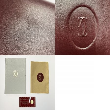  Cartier カルティエ マスト ボルドー 長財布 札入れ レディース レザー ゴールド金具 箱・ギャランティカード有