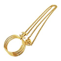 〇〇 CHANEL シャネル ペンダント 1996年スプリングコレクション ココマーク ターンロック A33262 ゴールド ヴィンテージ  Bランク