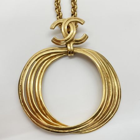  CHANEL シャネル ペンダント 1996年スプリングコレクション ココマーク ターンロック A33262 ゴールド ヴィンテージ 