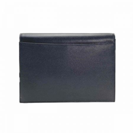  Yves Saint Laurent イブサンローラン YSLロゴ クラッチバッグ ブラック レザー セカンドバッグ 布袋有