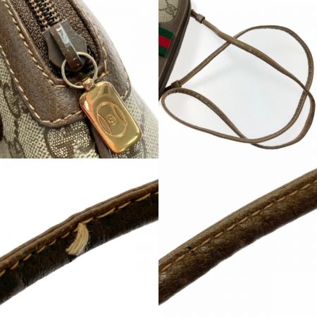  GUCCI グッチ GGスプリーム オールドグッチ 904 ブラウン ショルダーバッグ ２Wayクラッチ 紙タグ付