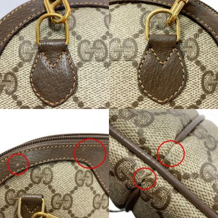  GUCCI グッチ GGスプリーム オールドグッチ 904 ブラウン ショルダーバッグ ２Wayクラッチ 紙タグ付