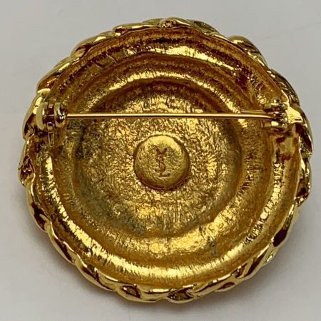  Yves Saint Laurent イブサンローラン パール ゴールド ブローチ レディース  箱有