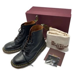 ☆☆ Dr.Martens ドクターマーチン Air Wair ブーツ 約28cm UK9 メンズ 1460 ブラック Bランク