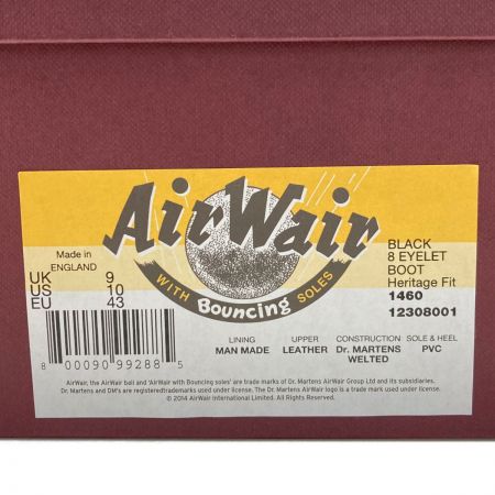  Dr.Martens ドクターマーチン Air Wair ブーツ 約28cm UK9 メンズ 1460 ブラック