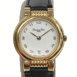 ☆☆ Christian Dior クリスチャンディオール デポーズ デイト クォーツ レディース 腕時計 DEPOSE Bランク