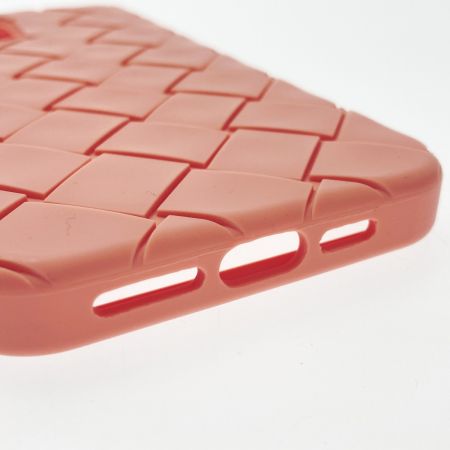  BOTTEGA VENETA ボッテガヴェネタ イントレチャート iPhoneケース 13pro Max ピンク ラバーシリコン