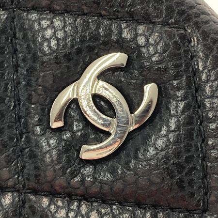  CHANEL シャネル マトラッセ キャビアスキン 19クルーズ A83563 ブラック 携帯ケース iPhone7 8