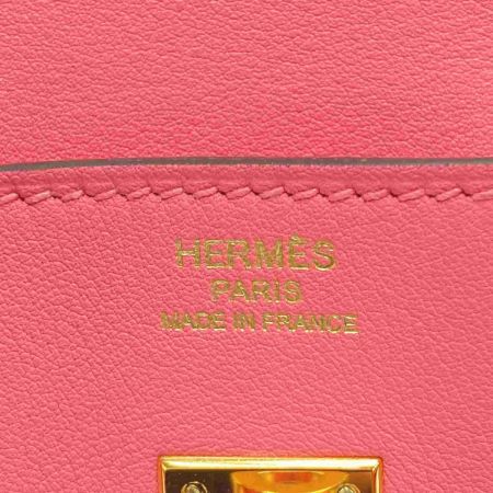 HERMES エルメス バーキン25 ハンドバッグ ローズアザレ ヴォースイフト A刻印 クロシェット・カデナ・鍵有