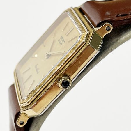 SEIKO セイコー エクセリーヌ 8420-5410 クォーツ 10K ゴールド文字盤 レディース 腕時計