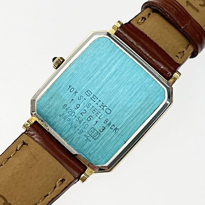 SEIKO セイコー エクセリーヌ 8420-5410 クォーツ 10K ゴールド文字盤 レディース 腕時計｜中古｜なんでもリサイクルビッグバン