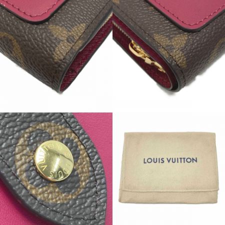  LOUIS VUITTON ルイヴィトン モノグラム ポルトフォイユ・ジュリエット M69433 フューシャ 2つ折り財布 布袋有