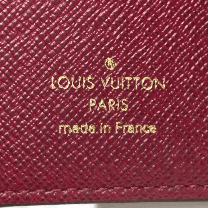 LOUIS VUITTON 二つ折り財布 モノグラム ジュリエット フューシャ