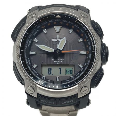  CASIO カシオ PRO TREK プロトレック デジアナ PRW-5050T-7JF 電波ソーラー メンズ 腕時計