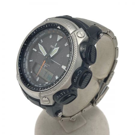  CASIO カシオ PRO TREK プロトレック デジアナ PRW-5050T-7JF 電波ソーラー メンズ 腕時計