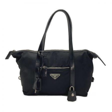  PRADA プラダ TESSUTO SHOPPIN ナイロン トートバッグ BR3249 ブラック ギャランティカード有