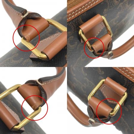  CELINE セリーヌ トリオンフ ミニボストン 2WAYバッグ ブラウン ハンドバッグ ショルダーバッグ 布袋有