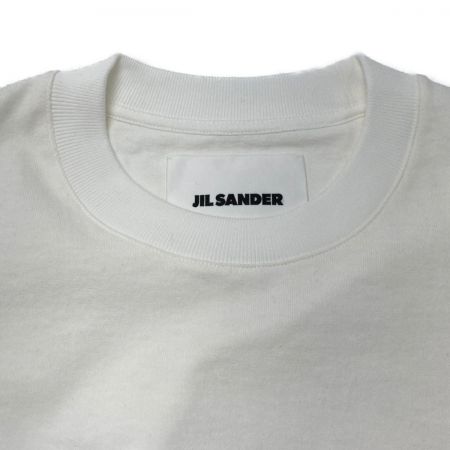  JIL SANDER ジルサンダー ロゴ プリント Tシャツ M メンズ JSMS707045MS24870811 ホワイト