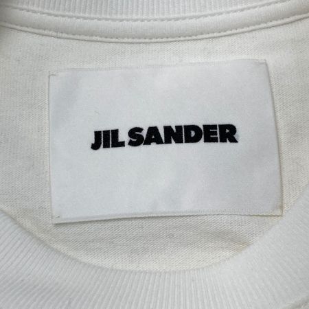  JIL SANDER ジルサンダー ロゴ プリント Tシャツ M メンズ JSMS707045MS24870811 ホワイト