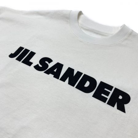 JIL SANDER ジルサンダー ロゴ プリント Tシャツ M メンズ JSMS707045MS24870811 ホワイト Aランク