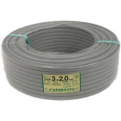 ☆☆  弥栄電線株式会社《 VVFケーブル 平形 》100m巻 / 灰色 / VVF3×2.0 / 60900890 Sランク