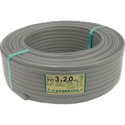 ☆☆  弥栄電線株式会社《 VVFケーブル 平形 》100m巻 / 灰色 / VVF3×2.0 / 60900819 Sランク