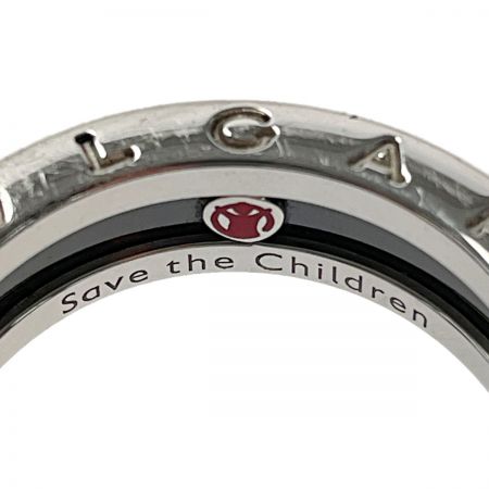  BVLGARI ブルガリ B-ZERO1 セーブ ザ チルドレン シルバー×ブラック Ag925×セラミック 箱・布袋有