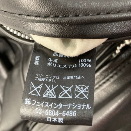  666 LEATHER WEAR レザージャケット 牛革 SIZE 34 レディース ブラック